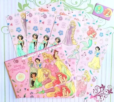 💕 Disney Princess Letter Writing Set Paper  Envelopes Disney Princesses Ariel+ • $6