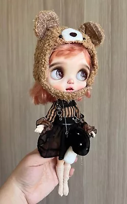 Blythe Doll Clothes -- Lovely Bear Themed Costume Set (OOAK) • $44.95