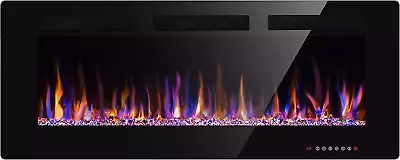 36  Electric Fireplace In-Wall Recessed And Wall Mounted 1500W Fireplace Heater  • $208.99