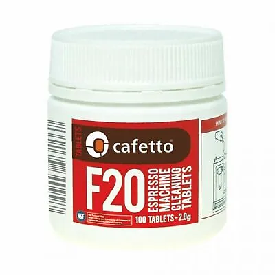NEW CAFETTO F20 ESPRESSO MACHINE CLEANING TABLETS 100 Coffee Clean Auto Jar • $16.66