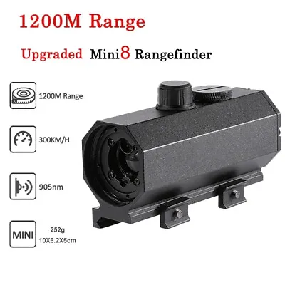 MINI8 Caza Sniper Laser Rangefinder Riflescope Real-time Meter 1200M For Hunting • $187.99