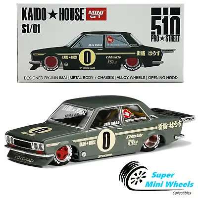 Mini GT X Kaido House 1:64 Datsun 510 Pro Street OG Green • $39.98