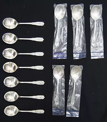 Lot Of 12 Milburn Rose By Westmorland Sterling Silver Round Bowl Soup Spoon 6  • $429