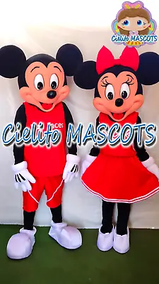 Sports Mickey And Minnie Mascot Mouse Costume Cosplay  Halloween Cielito MASCOTS • $450