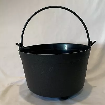 Vtg Empire Witches Cauldron Black Halloween Candy Bucket Dutch Kettle Pot USA • $19.99