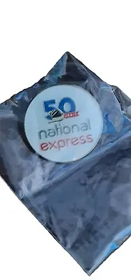 National Express Coaches 50 Years Anniversary Metal Pin Badge • £8
