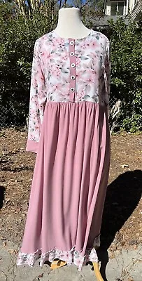 VTG 80’s Hippie Maxi Dress Boho Festival Prairie Mori • $16