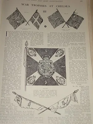 1902 Article War Trophies At Chelsea East Indian Flags • $81.95
