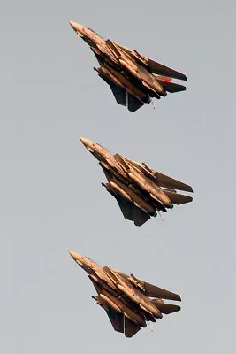 Three F-14 Tomcats Flying In Formation Painting Wall Home Decor - POSTER 20x30 • $23.99