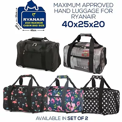 Ryanair 40x20x25cm Hand Luggage Travel Cabin Flight Bag Under Seat Holdall Bag • £21.99