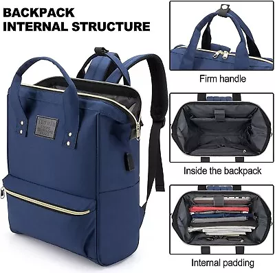 Laptop Backpack Bags 15.6 Inch Backpack Stylish College School Travel Casual Day • $96.67