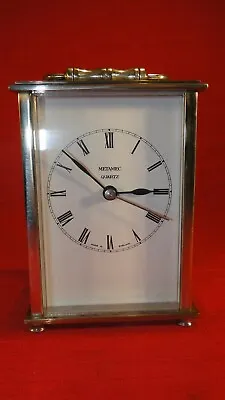 £30 • Buy Vintage Retro 1970's Metamec Quartz Solid  Brass Carriage Clock Fully Working