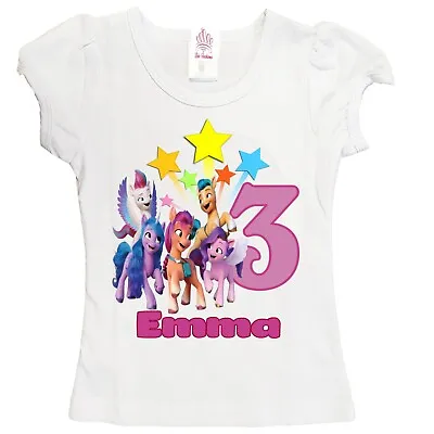 My Little Pony Girls Shirt Personalized Pony Shirt Birthday Shirt My Little Pony • $15.95