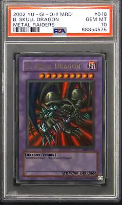 2002 MRD 018 B. Skull Dragon Ultra Rare Yu-Gi-Oh! Card PSA 10 Gem Mint • $524.95