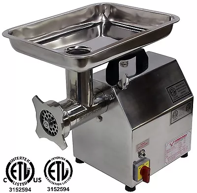 **new** American Eagle Ae-g12n #12 1hp Stainless Steel Commercial Meat Grinder!! • $895