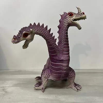 Vintage 1980's Imperial 8  Two Headed Dragon Figure 1983 Fantasy Purple • $14.95