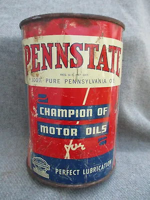 $42.99 • Buy Vintage Pennstate Tin One Quart Motor Oil Can Bodie Hoover Petroleum Corp.