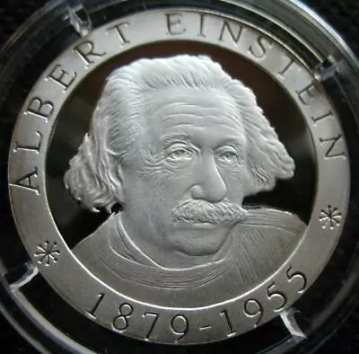 Togo 500 Francs 2005 Silver Proof Coin Albert Einstein 1879-1955 • $99