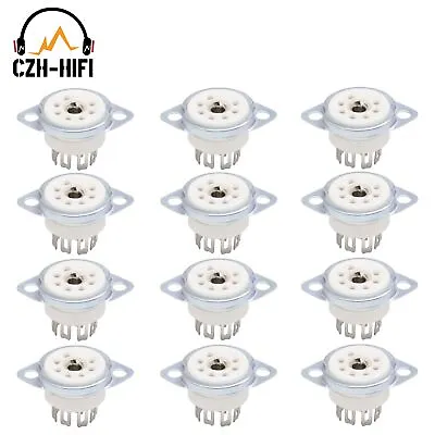 12PCS 7pin Tube Socket B7G Valve Base For 6X4 6Z4 EF95 EAA91 EC92 EF91 EZ90 DIY • $10.11