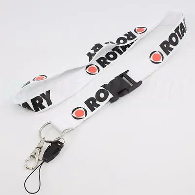 Rotary Lanyard - White / Black - Mazda Rx7 Rx8 Wankel Engine12a 13b 20b Fb Fc Fd • $9.95