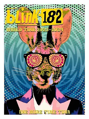 Blink-182 Concert Poster World Tour  /100  2024 Lithograph 18x24 By Scott James • $80