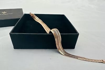 9 Carat Rose Gold 'Italy Milor' Chain Bracelet • $184.96