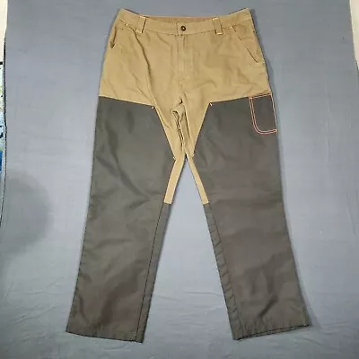 Field & Stream Brown Brush Overlay Pants Mens 38 Outdoors Hunting 36x31 • $25