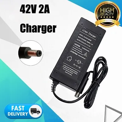 42V 2A Electric Scooter Charger For 36V Lithium Li-ion Battery E-bike Parts • £9.99