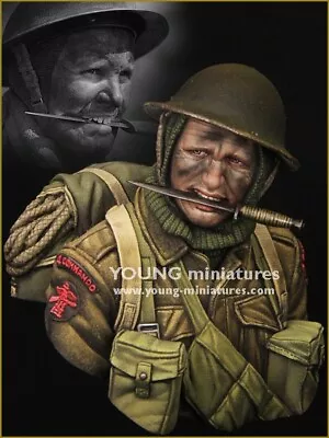 Young Miniatures - British Commandos WWII - 1/10th Resin Bust - YM1853 • £40