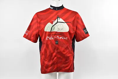 Verge Men's 2XL 2005 Ride The Rockies Short Sleeve Cycling Jersey 3 Rear Pockets • $15