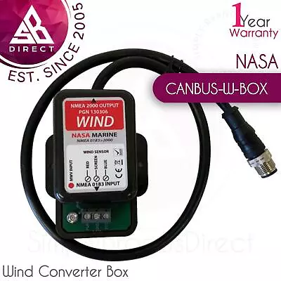 NASA Marine NMEA 0183 To NMEA 2000 Wind Converter Box│CANBUS-W-BOX│For Boats • £81.31