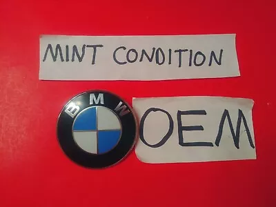 ✅oem 99-11 Bmw Hood Emblem Front Logo Badge E46 E60 E92 E39 X5 51148132375 Mint! • $27.92