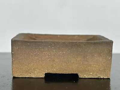 Vintage Japanese Rectangular Shohin Mame Bonsai Pot Gyomu 2.75” By 2.25” • $72