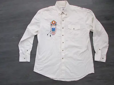 Crazy Cowboy Country & Western Line Dancing Rockabilly Shirt Adult Size XL • £24.99