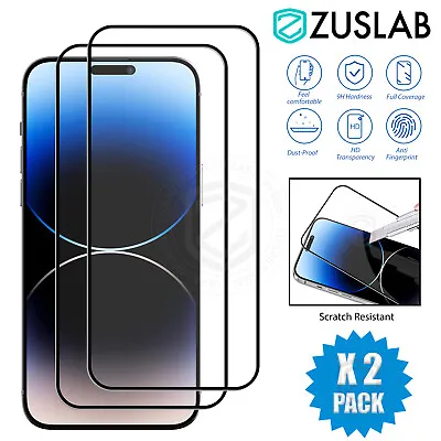 For Apple IPhone 15 14 13 12 11 Pro Max Plus Tempered Glass Screen Protector X2 • $10.95