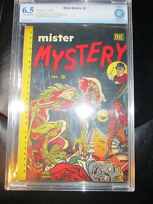 Mister Mystery 2 CBCS 6.5 FN+ 1951 Aragon Horror Monster In Subway C. Ross Andru • $699.95