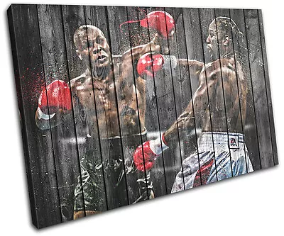 Mike Tyson Lennox Lewis Sports SINGLE CANVAS WALL ART Picture Print • $64.99