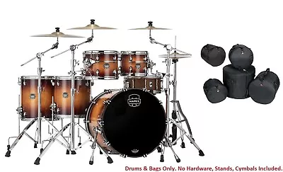 Mapex Saturn Evolution Workhorse Maple Exotic Sunburst Drums BAGS 22/10/12/14/16 • $3299