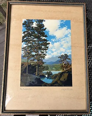 Maxfield Parrish “Thy Templed Hills” 1942 Original 8 X11  Original Frame Sealed • $250