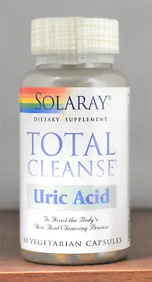 $24.97 • Buy Uric Acid Total Cleanse Solaray 60 Vegetarian Capsules Tart Cherry Quercetin