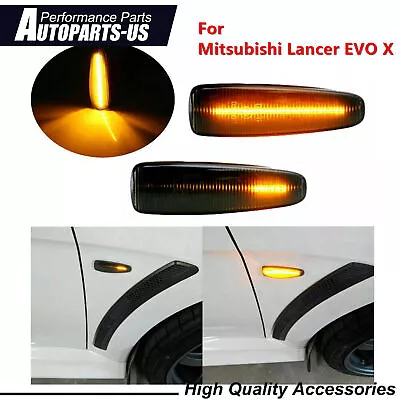 2X Sequential LED Side Marker Blinker Lights For Mitsubishi Lancer Evo X Mirage • $12.39