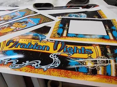 Tales Of The Arabian Nights Pinball Cabinet Full Decal Set  Mr Pinball Printing  • $330