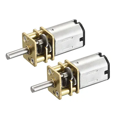 2pcs Micro Speed Reduction Gear Motor DC 6V 40RPM With Full Metal Gearbox • $18.21