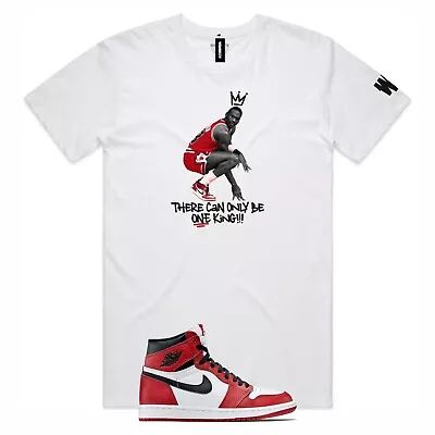 Shirt To Match Air Jordan Retro 1 High OG Varsity Red - AJ1 Sneaker Matching Tee • $26.99