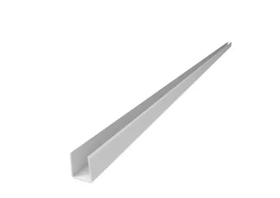 White Vinyl Fence U-Channel 1.02  X 1.379  X 59.5  - Durable & Versatile NEW • $4.25