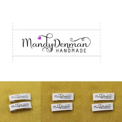 $28.34 • Buy Personalized Sewing Handmade Tags Custom Name Cotton Ribbon Logo Print Labels