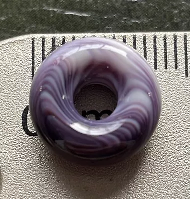 5223 Crow 12x5mm 4.3mm Hole Wampum Bead Quahog Face Drilled • $10