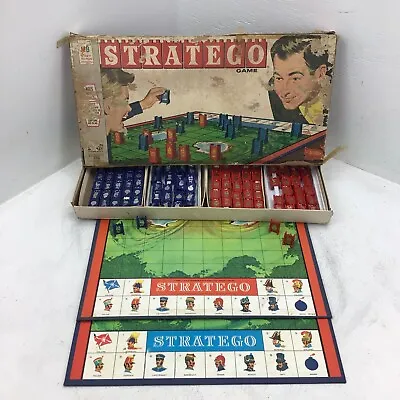 Vintage 1960s Milton Bradley STRATEGO Strategy Board Game 4916 Complete • $33.89