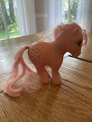 1982 Vintage My Little Pony Cotton Candy Pink With White Spots Hasbro • $12