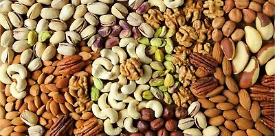 Almonds Brazils Cashews Pecans Walnuts Peanuts Hazel Pine Pistachio Nuts Kernels • £18